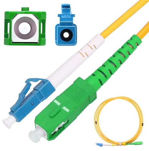 EXTRALINK PATCHCORD SC/APC-LC/UPC SM G.652D SIMPLEX, cable de fibra óptica 2M, cable fibra óptica, redes FTTH, LAN, WAN, sistemas WDM, cable de fibra optica, cable Ethernet