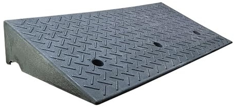 Bordsteinkanten Rampe Auffahrrampe Tragbar Auto Rampe Hochfeste Hartplastikschwellenrampe Dämpfungsrampe Auffahrhilfe für Rollstuhl Auto Fahrzeug Wohnwagen Roller (Size : A-100x50x20cm)