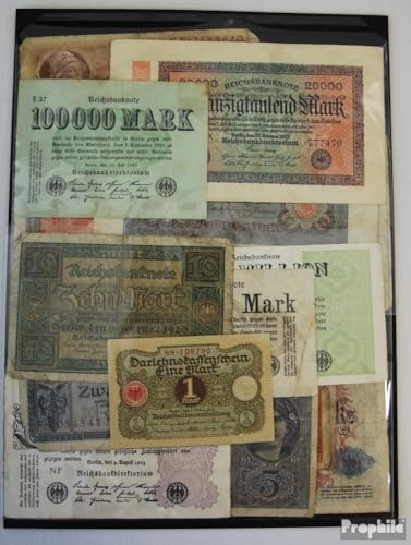 Prophila Collection Geldschein Deutsches Reich 25 Verschiedene Banknoten (Banknoten für Sammler - kein Zahlungsmittel)
