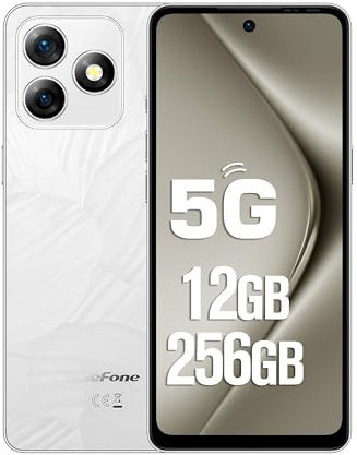 Ulefone Note 18 Ultra 5G Smartphone, Android 13 Móviles 12GB + 256GB/SD-2TB Teléfono Movil, 6,78 Zoll FHD+ Cámara 50MP+50MP+32MP, Batería 5450mAh/OTG con 18W, Dual SIM Móvil 5G Wi-Fi/GPS/NFC, Blanco