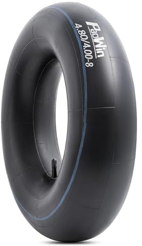 PaoWin 1PCS Schubkarrenrad Schlauch 4.80/4.00-8 Verstärkte 4.80 4.00-8 Schubkarrenrad Ersatzschlauch Kompatibel für 4.80-8 4.00-8 Schubkarrenreifen, Garten Karre, Anhänger, Mäher |Gerade TR13- Ventil