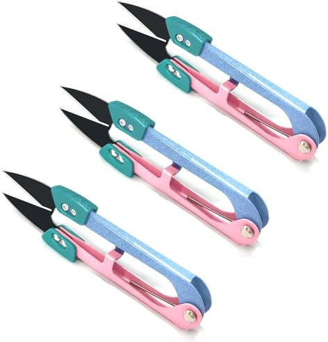 3PCS Embroidery Scissors, Bonsai Scissors, Mini Cross Stitch Sewing Ideal for Sewing, Crafting and DIY