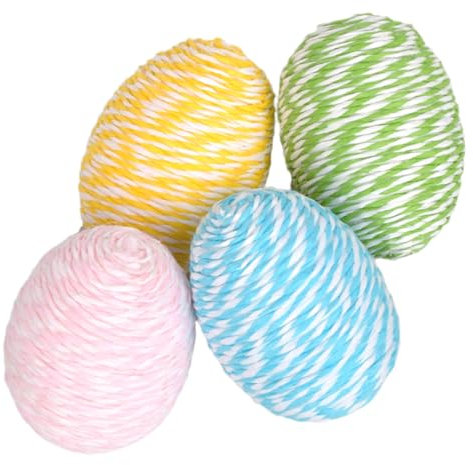 COSMEVIVI 4pcs Fillable Easter Eggs Foam Egg Toys Festival Home Decor Easter Decorations