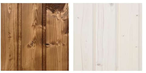 TIMBELA Imprägniermittel-Set für den Anstrich von Holzhäusern - für den Innen- und Außenbereich des Hauses - 5 Liter Weiß + 5 Liter dunkle Eiche + GESCHENK Pinsel-Set