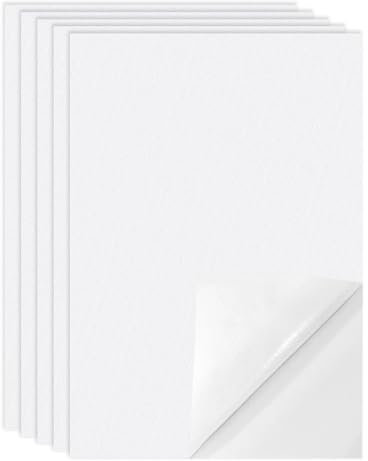 Stickvlies Wasserlöslich Selbstklebend A4 Stickvorlagen Wasserlösliches Klebend Stickvlies Ausreißbar Stickfliesen Bedruckbar 5PCS