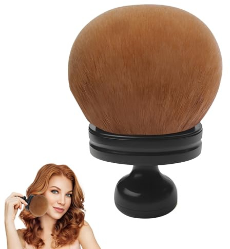 Selbstbräunerpinsel, Großer Selbstbräuner Körper Make-up-Pinsel, 7,4 cm Durchmesser, ovaler, Foundation pinsel, Hochwertige synthetische Fasern, Concealer Sonnenschutz-Applikator (Schwarz)