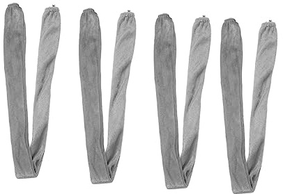 Operitacx Cubierta De Cadena De Lámpara Tela Resistente Al Desgaste, Funda Protectora Antióxido Para Candelabros, 0,6 m Gris, 4 Piezas, Adecuado Para Lámparas Colgantes y Decoración Diy