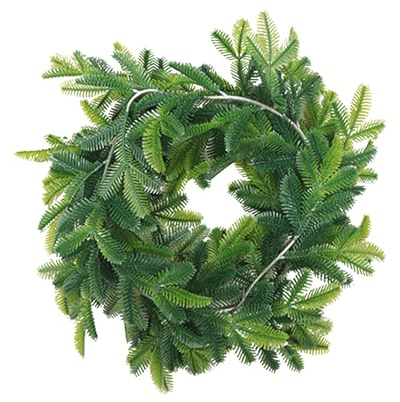 Evember Pine Garland - Artificial Hanger Ornament | Real Touch Artificial Pine Cypress Vines - for Porch Fireplace Mantel Stairs Farmhouse Party Welcome