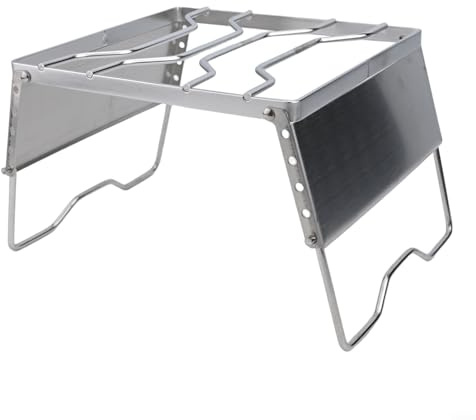 Barbecue de camping pliable avec grille en acier inoxydable 304 et hauteur réglable pour la cuisine en plein air