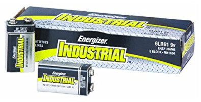 Energizer Industrial Alkaline 9v Batteries, 12/box