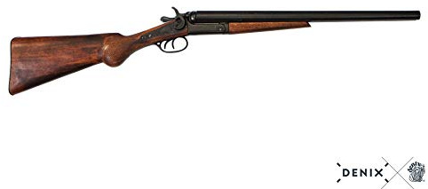 Fucile Doppietta Inerte in Metallo e legno Denix calibro 12 Lunghezza 89 cm
