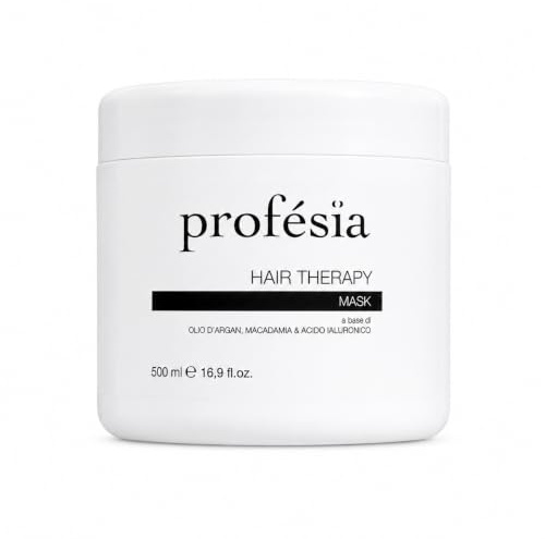 PROFESIA Haarmaske Reparierend mit Hyaluronsäure, Arganöl und Macadamiaöl, Behandlung für geschädigtes, trockenes, strapaziertes, krauses und behandeltes Haar, Hair Mask 500 ml
