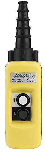 Kran Kettenzug Druckknopf Schalter 2 Tasten Steuerung Taste Anhänger zum Heben Regler MEHRWEG VERPACKUNG