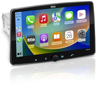 BOSS Audio Systems BCPA10 Single DIN Car Stereo Wireless Apple CarPlay, Wireless Android Auto, 10.1 Inch Touchscreen, Bluetooth, AM/FM Radio Receiver