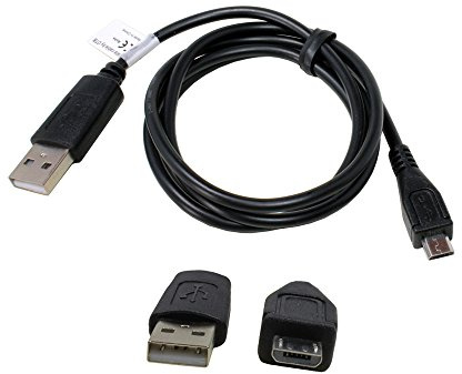 P4A Câble USB compatible avec Kodak Pixpro FZ53, Micro-USB, 1 mètre, pour les périphériques avec un port micro USB