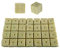 OHYER 28 Piezas Cultivo Hidropónico sin Suelo Cubos de Lana de Roca Bloque de Plántulas de Jardín Cubos De Cultivo Hidropónicos para Esquejes Agrícolas Siembra y Trasplante de Hortalizas (4x4x4cm)
