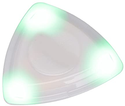 Púa de Guitarra, 3V 40mAh Púa de Guitarra Brillante con Luz LED de Alta Sensibilidad Púa de Guitarra Personalizada Reemplazo de Púa de Guitarra con Batería para Amantes de la Música,(Verde)