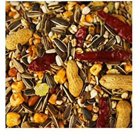 Parrot Food Parrot Seed 12.5kg 10kg 5kg 3kg 2kg 1kg 500g Mixed Seed Sunflower Peppers Nuts etc (5kg)