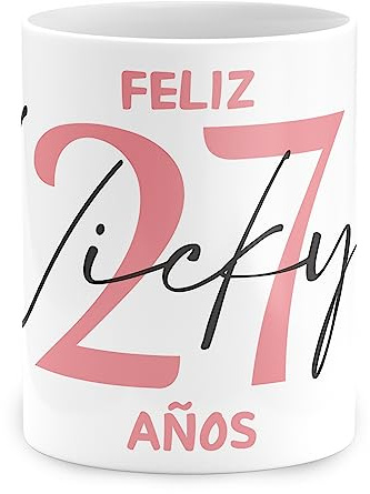 PROMO SHOP Tazas Personalizadas · Ideales para Regalar en Cumpleaños y sorprender a cualquier persona (Diseño Nombre + Años)