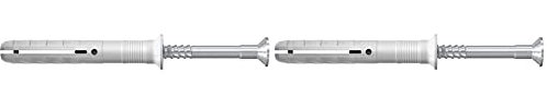 fischer Nageldübel 6 x 80/50 S, hochwertige Nylondübel mit verzinkter Senkkopfschraube (50 STK.), Dübel für optimalen Halt bei Befestigungen in Beton, Mauerziegel und Naturstein (Packung mit 2)