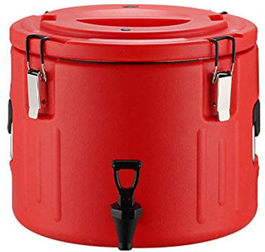 ANSNOW Dispensador de Agua Caliente de Acero Inoxidable, Barril de Aislamiento Frío Y Caliente, Termo de Gran Capacidad con Grifo, Sella la Cubierta Interior para Conservar el Calor a Largo Plazo, p