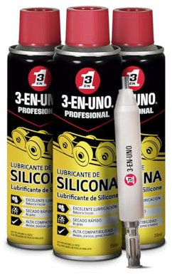 3-IN-ONE Profesional - Pack de 3 Lubricante de silicona 250ml en Spray + Multiherramienta - Pack 3