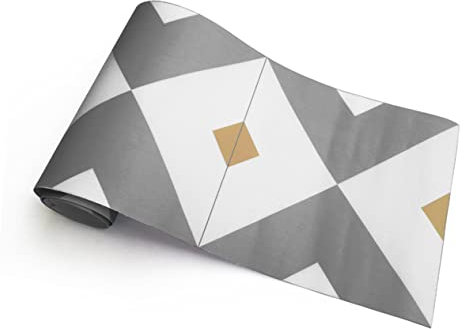 Yardenfun Selbstklebende Anti-öl Wandaufkleber Im Kreativen Geometrischen Design Für Küche Und Badezimmer Wasserfestes Imitationsmarmor-tapetendesign Ztbo