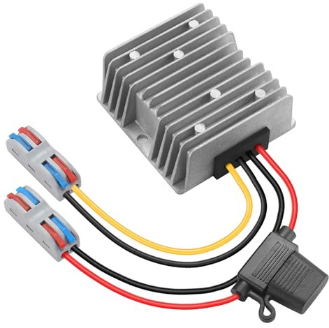 DC 24V/48V to 12V 20A Step down Converter 240W Buck Regulator DC 20V-60V to 12V Power Transformers for Truck Vehicle Boat Solar System etc.
