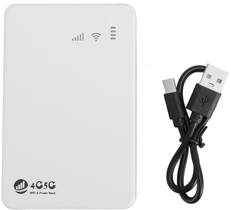 Olåst 5g Mobil Hotspot, 300 Mbps 5g Router med Simkortplats, 4G Portabel Modem Router Hotspot