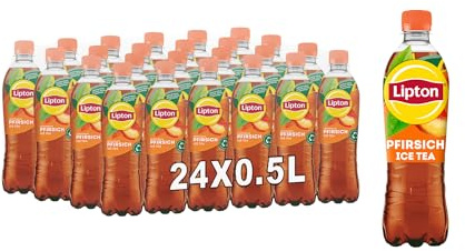 LIPTON ICE TEA Peach, Eistee mit Pfirsich Geschmack, EINWEG (24 x 0.5 l)