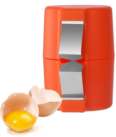Portable Egg Cracker Separator | Handheld Egg Cutting Tool, Eggshell Opener for Home & Restaurant