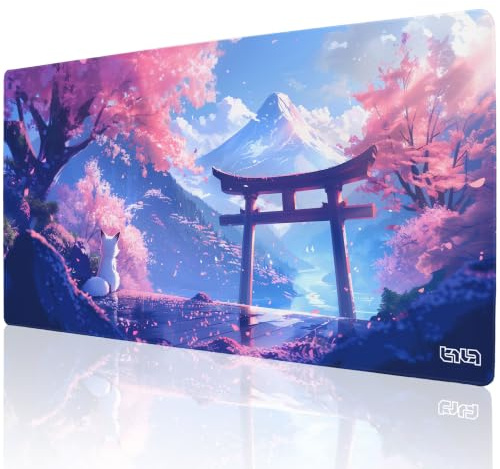Tilt Gaming Mauspad 1000x500 mm - 4 mm rutschfeste Schreibtischunterlage Groß - Speed-Oberfläche & HD-Druck - Maschinenwaschbar Mousepad XXL für Gaming und Büro - Foxy Sanctuary Desk Mat