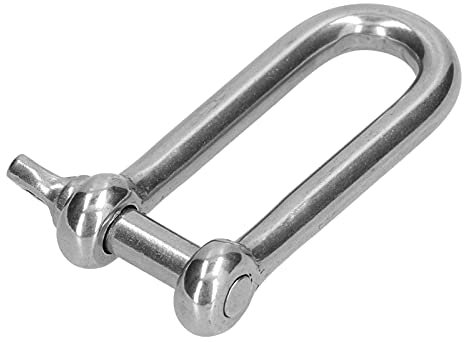 Grillo D Largo 304 Inoxidable Grillo D Largo, Grillete de Ancla de Acero Inoxidable Ancla de Acero Conector Recto de la Cuerda de Alambre de la Cadena del Pin del