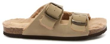 Scholl kvinnors Jackie 2 remmar mule, beige, 5 UK, BEIgE, 38 EU