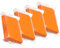 Reinigungsknete, 4 Stück Knete Lack, 100g Car Clay Bar, Lackreinigungsknete, Auto Reinigungsmasse, Flexibles Material Auto Clay Bar, Reinigungsknetmasse, für Motorrad, Trucks, Orange