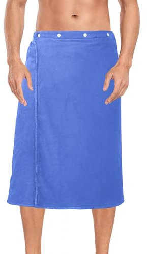 Asciugamano da doccia in tinta unita blu reale, in tinta unita, in microfibra, 152 x 71 cm, per sauna, dormitorio, spiaggia, envolventes para spa