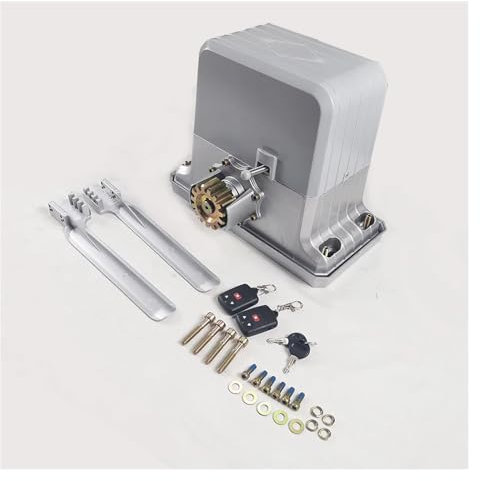 GYKOZY Automatic Gate Opener Automatic Sliding Gate Opener Heavy Duty 1800Kg Gate Motor Sliding Gate Opener with Remote Controller with