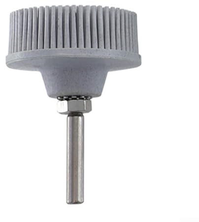 2 Inch Abrasive Brush for Electric Drill Emery Bristle Disc with Rubber Backing, 50/80/120 Grit Metal Polishing Pad for Grinding, Deburring and Rust Removal(white)