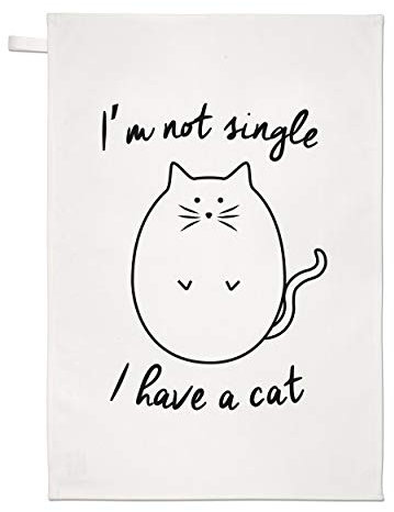 Gift Base I'm Nicht Einzeln I Have eine Katze Geschirrtuch Spüllappen