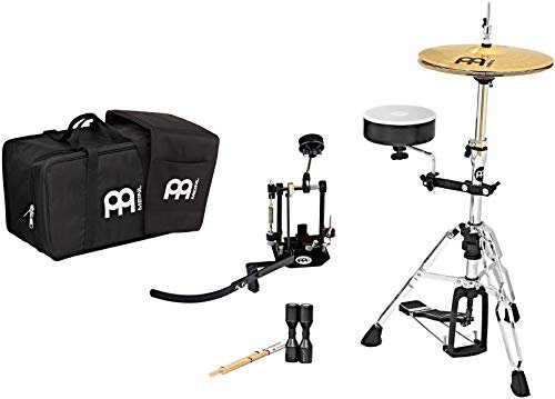 Meinl Percussion Cajon Drum Set - 9-teiliges Set für Cajon Schlagzeugset - Inklusive Tasche - Verschiedene Materialien, Mehrfarbig (CAJ-KIT)