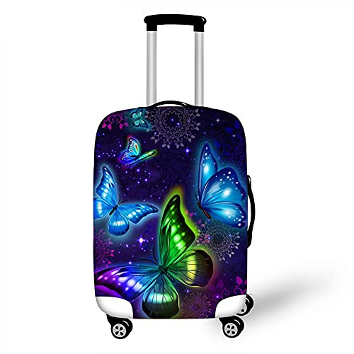 Morbuy Elastisch Kofferhülle Kofferschutzhülle Anti-Kratzer Staubdicht Kofferüberzug Luggage Protector Cover Kofferbezug Reisekofferabdeckung (Böhmen,XL)