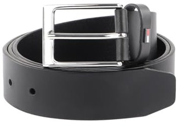 Tommy Hilfiger Herren Gürtel Layton 3.5 Ledergürtel, Schwarz (Black), 110