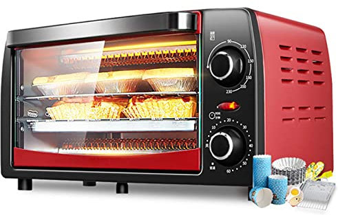 Mini Four électrique 12L, Four Multifonctionnel, Machine à Petit-Déjeuner, Temps de Contrôle de Température Réglable Portable, Cuisine, Salle à Manger, école
