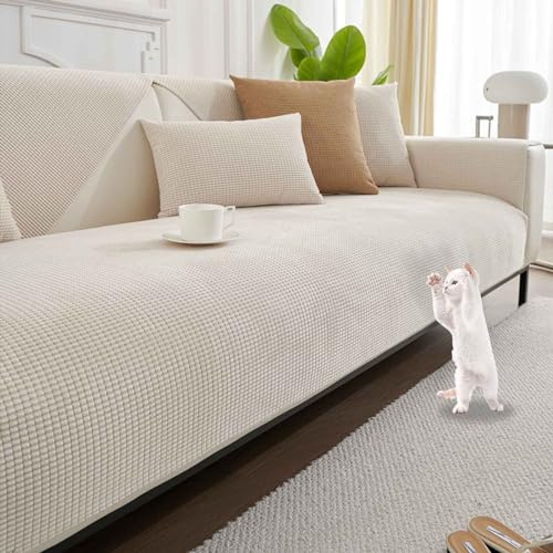 HLTQL Sofa üBerzug 3/4/2/1 Sitzer Ecksofa、Couch üBerzug L Form Big Sofa、Sofaschoner rutschfest、Couch üBerwurf Wasserdicht、Sofa Schutz Katze(h1,70x210cm)
