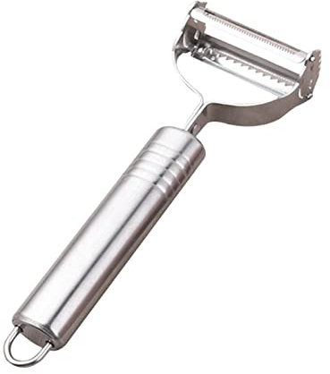 WIPPWER Gemüseschäler Edelstahl Gemüseschäler Slicer Gurke Karotte Obstschneider Multifunktions-Julienne-Schäler Reibe Küchenhelfer Schäler
