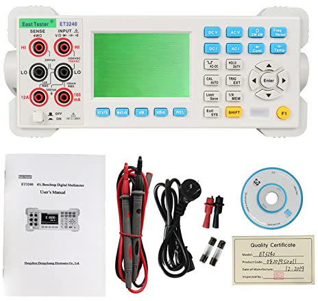 ET3240 PROFESSIONNEL Automatique 22000 Compte Multimètre numérique avec 3,5 pouces TFT Écran haute précision de bureau Voltmètre AMMÈTRÈREME avec haute résolution