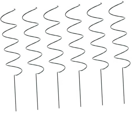 KONTONTY 6piezas Soporte De Plantas Espiral De Estacas De Jardín para Sostener Plantas Duradero y Decorativo para Flores y Vides Interior y Exterior