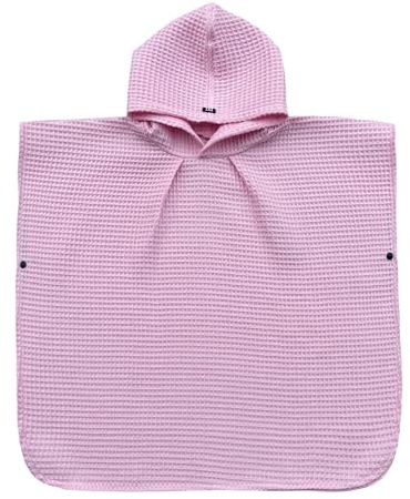 NARDONI – Badeponcho für Kinder – Kuscheliges Poncho-Handtuch aus Baumwolle – Schnelles Trocknen – Poncho Bademantel mit Kapuze & Knöpfen