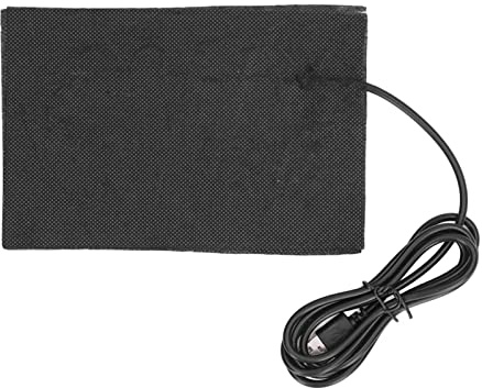 Heizkissen, elektrisches Heizkissen, 10 x 15 cm, 60 ℃ Temperatur, schnelles Aufheizen, Kohlefaser-Rückenheizkissen, faltbares Tuch, USB, DC, 5 V, für das Heimbüro