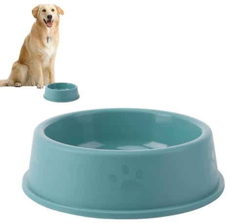 PLUSHCEWT Hundenapf, Katzennapf, Lebensmittelqualität, PP, recycelter Kunststoff, blau, langlebig, Futternapf für Wasser & Futter, ideal für kleine bis mittelgroße Hunde und Katzen, leicht zu